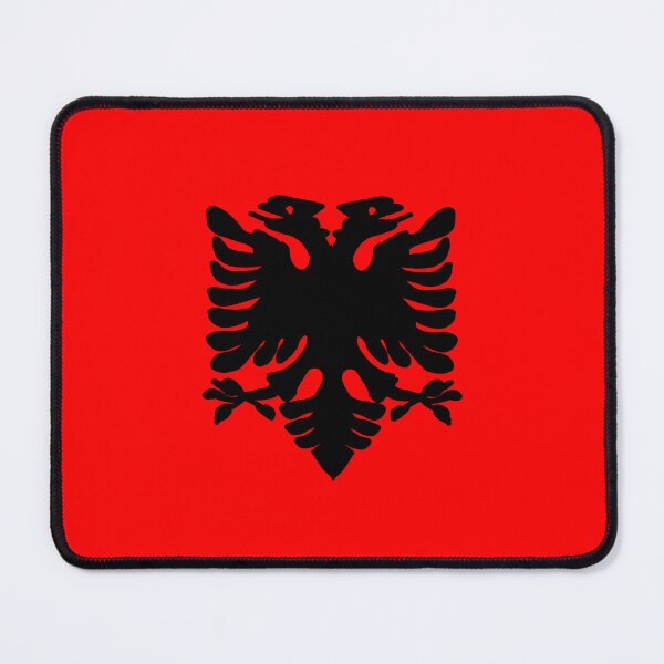 Item preview, double-headed eagle drawn Albania sign flag designed and sold by vibeno1.