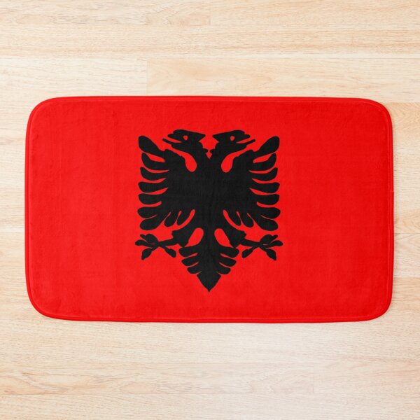 Item preview, double-headed eagle drawn Albania sign flag designed and sold by vibeno1.
