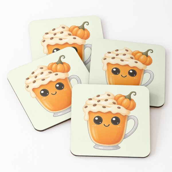 Item preview, Kawaii pumpkin spice latte  designed and sold by FatBirdie.