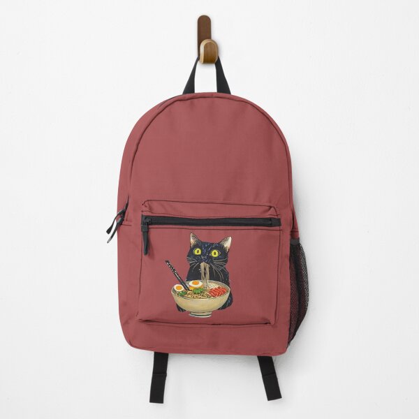 Item preview, Black cat eating ramen designed and sold by SlowToes.