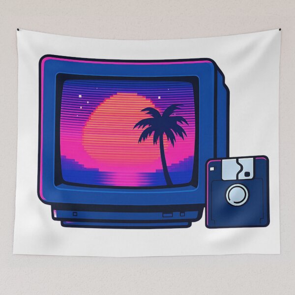 Artikelvorschau, Vaporwave Aesthetic Retro Tech Future Glitch Design entworfen und verkauft von StickyGuys.