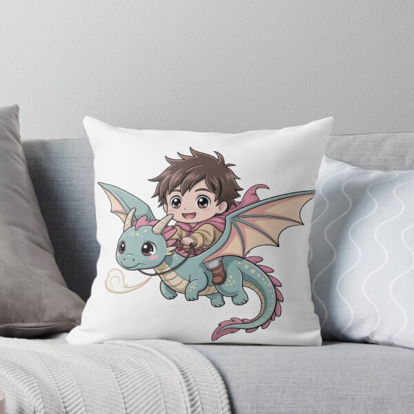 Item preview, Kawaii Dragon and Boy designed and sold by NicolasGlowArt.