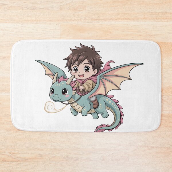 Item preview, Kawaii Dragon and Boy designed and sold by NicolasGlowArt.