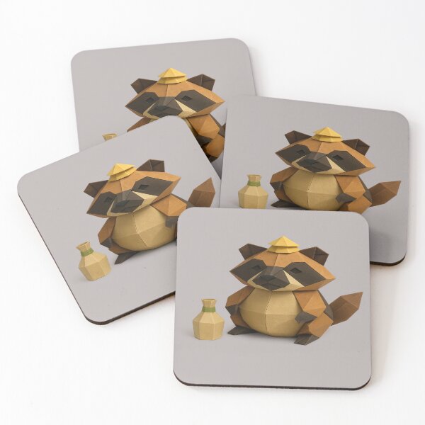 Item preview, Origami Tanuki with Paper Hat and Sake Bottle designed and sold by S-Dstyle.