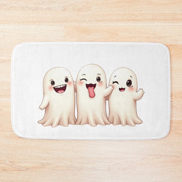 Item preview, "Happy Haunting – Cute Ghost Trio" designed and sold by Bareradesigns.