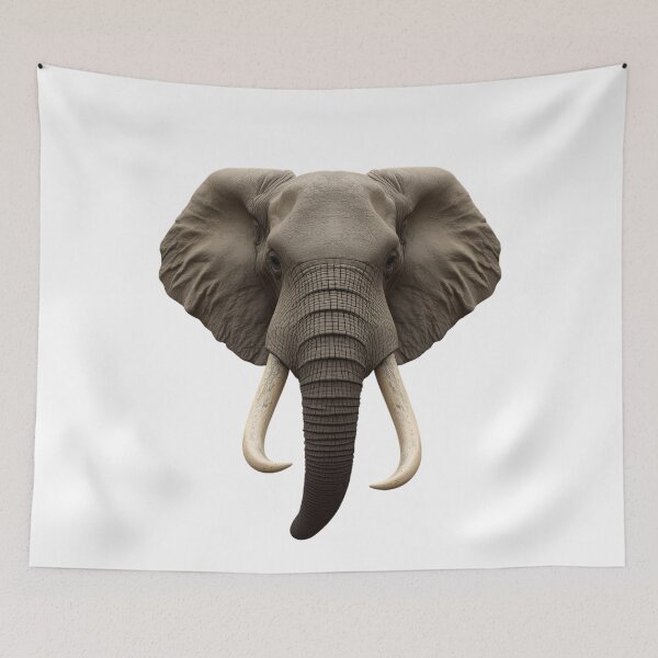 Item preview, Elephant Front View – Majesty of Nature designed and sold by RAKO13.