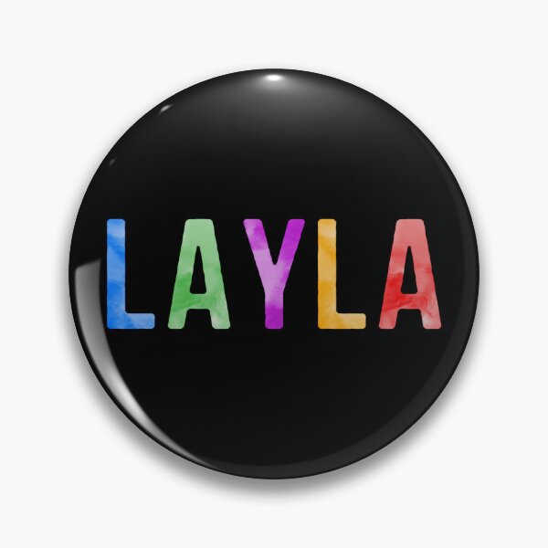 Item preview, Layla Name Bright Colors designed and sold by Jeallan Designs.
