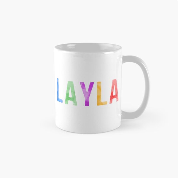 Item preview, Layla Name Bright Colors designed and sold by Jeallan Designs.