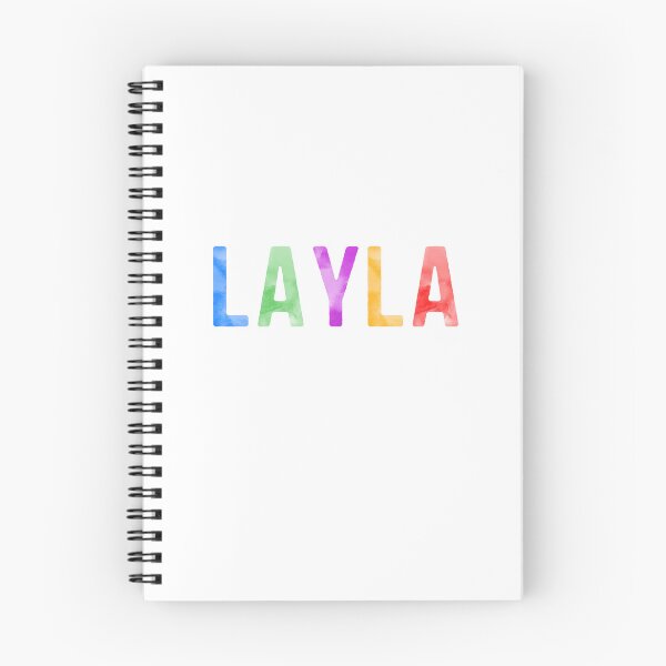 Item preview, Layla Name Bright Colors designed and sold by Jeallan Designs.