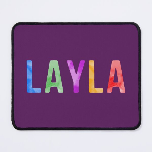 Item preview, Layla Name Bright Colors designed and sold by Jeallan Designs.