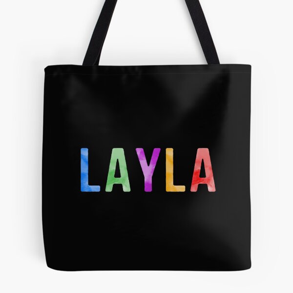Item preview, Layla Name Bright Colors designed and sold by Jeallan Designs.