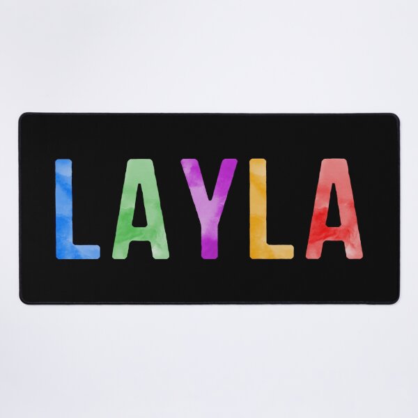 Item preview, Layla Name Bright Colors designed and sold by Jeallan Designs.