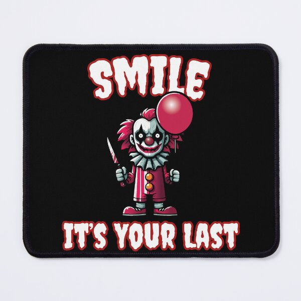 Item preview, Smile It’s Your Last Clown Shirt | Scary Killer Clown Knife Balloon Horror Tee for Halloween Fans designed and sold by Karma Design.