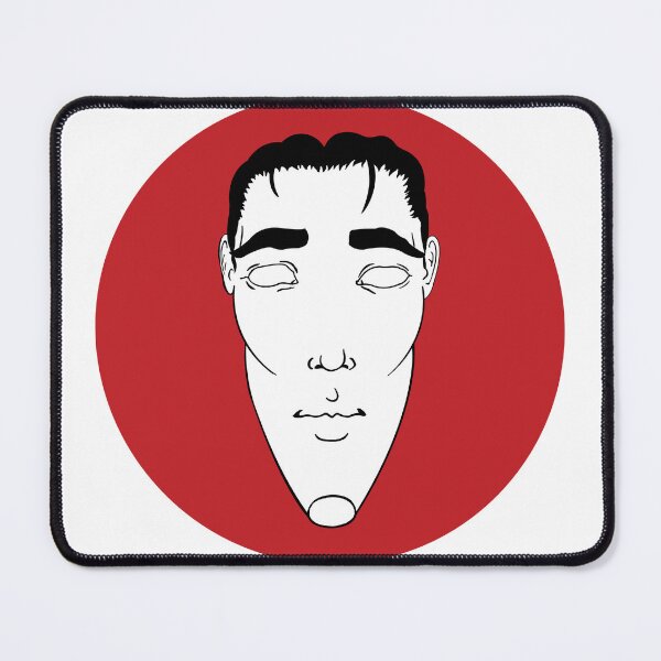 Item preview, Copie de Copie de Copie de Portrait Rouge 10 bis (disk), tête, noir, blanc designed and sold by EBFCDesigns.