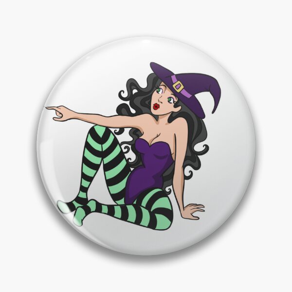 Artikelvorschau, Pin-up-Hexe entworfen und verkauft von Gwengallery.