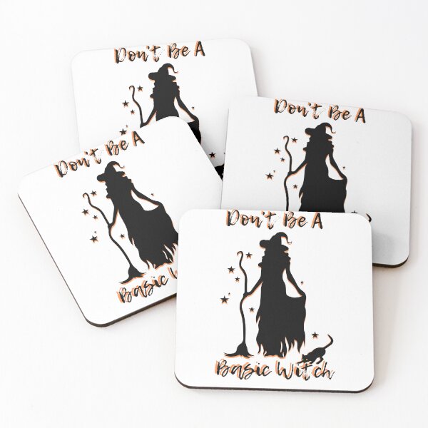 Item preview, Don't Be A Basic Witch Sticker (Cute Witchcore Humor) designed and sold by AKawaiiPastels.