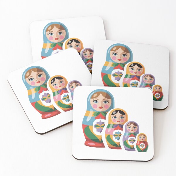 Item preview, Vintage Russian Matryoshka Babushka Doll – Retro Folk Nesting Doll Design designed and sold by Okada's t-shirts & accessories.