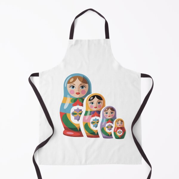 Item preview, Vintage Russian Matryoshka Babushka Doll – Retro Folk Nesting Doll Design designed and sold by Okada's t-shirts & accessories.