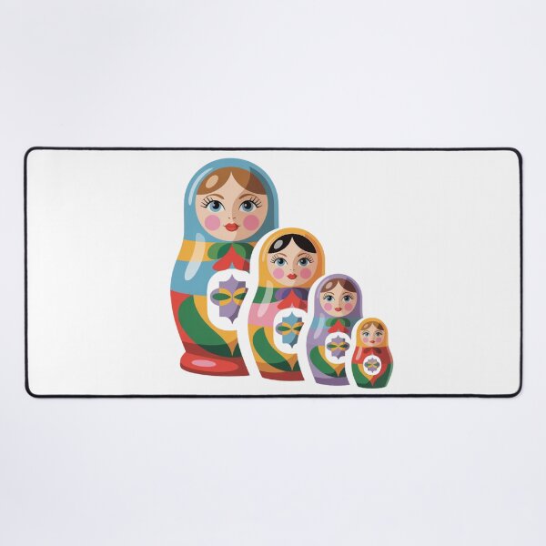 Item preview, Vintage Russian Matryoshka Babushka Doll – Retro Folk Nesting Doll Design designed and sold by Okada's t-shirts & accessories.