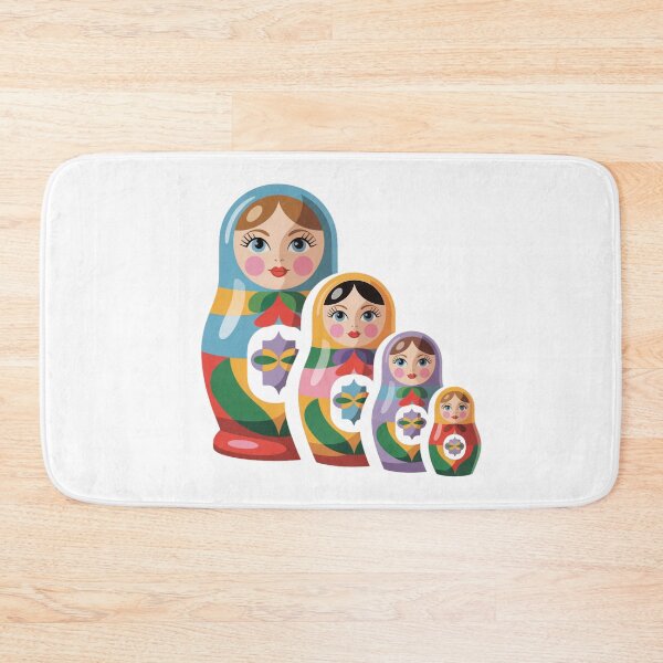 Item preview, Vintage Russian Matryoshka Babushka Doll – Retro Folk Nesting Doll Design designed and sold by Okada's t-shirts & accessories.
