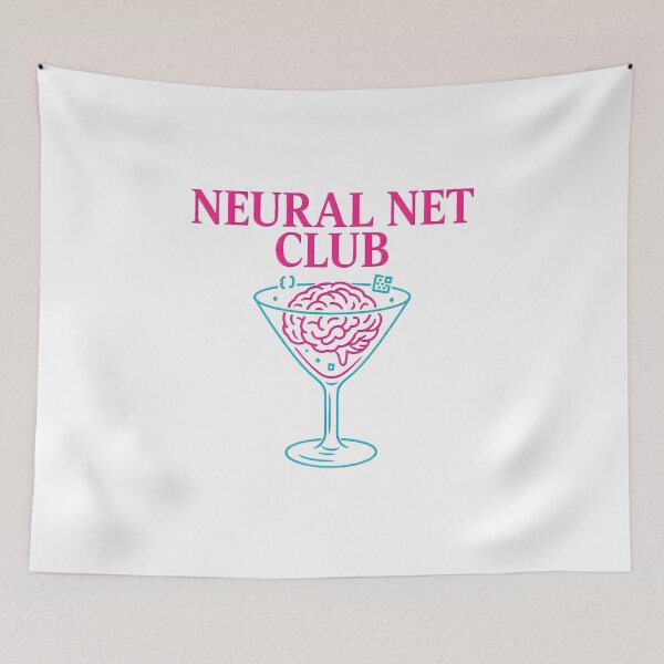 Item preview, Neural Net Club – AI Brain Cocktail Meme Design designed and sold by NeonStack.