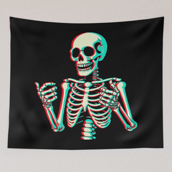 Item preview, Anaglyph 3D Skeleton designed and sold by Ghost on Toast.