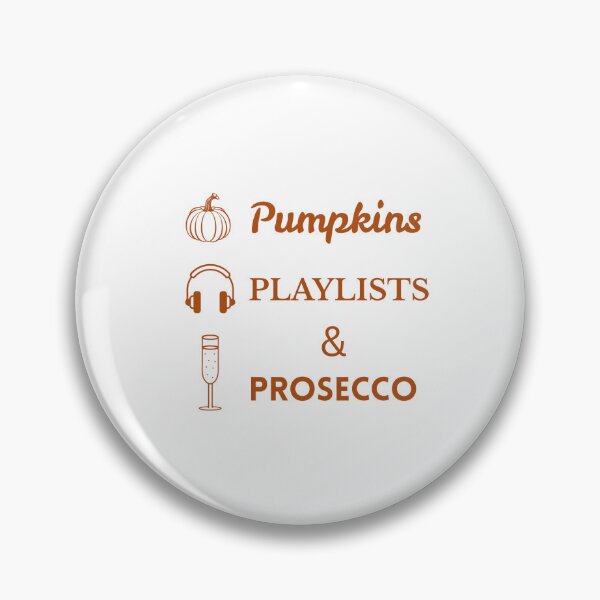 Item preview, Pumpkins Playlists & Prosecco – Autumn Lifestyle Typography Artwork designed and sold by UniquePoster.
