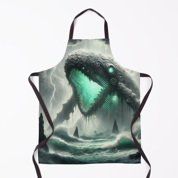 Item preview, "Lyngbakr – Norse Whale Sea Monster | Viking Ocean Myth Fantasy Art Print" designed and sold by Umbra666.