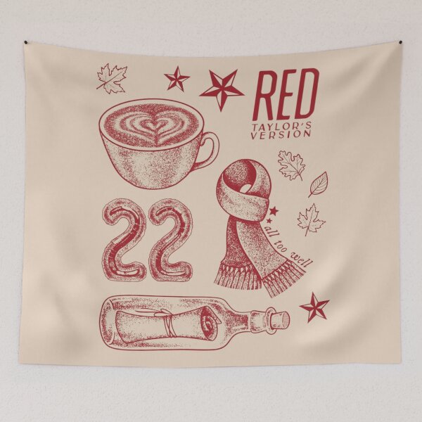 Item preview, Red Taylor Swift Album Sticker Pack designed and sold by moonna designs.