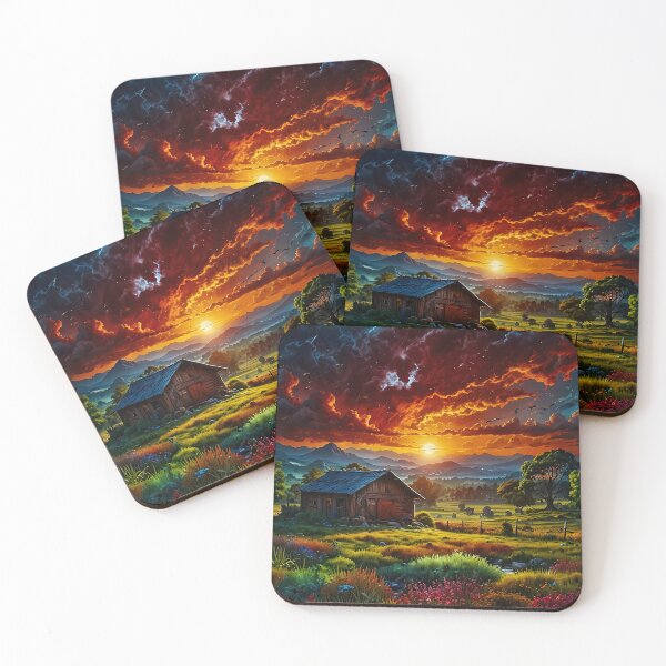 Item preview, Sunset on the farm designed and sold by PixelParadies.
