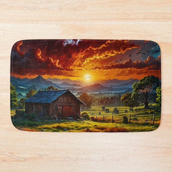 Item preview, Sunset on the farm designed and sold by PixelParadies.