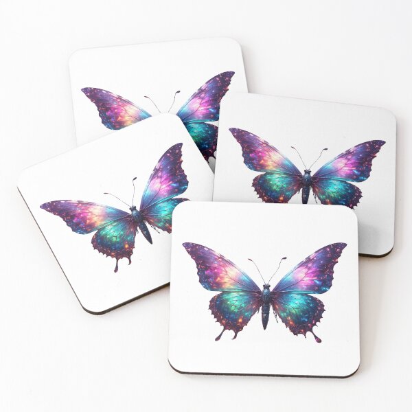 Item preview, Galaxy Butterfly Art – Colorful Glowing Butterfly designed and sold by GloriousArtSKD.