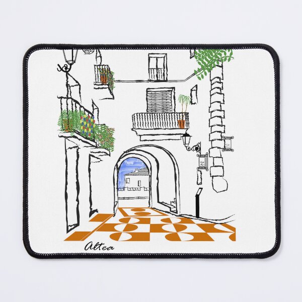 Item preview, Old Portal of Altea T-shirt in Orange designed and sold by malangacamisetas.