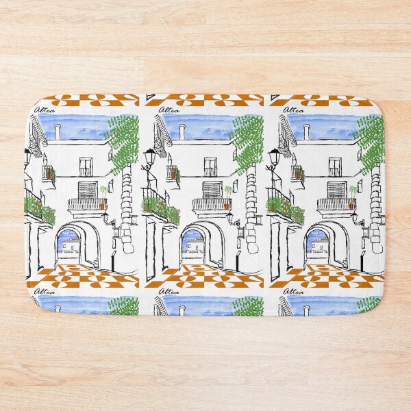 Item preview, Old Portal of Altea T-shirt in Orange designed and sold by malangacamisetas.