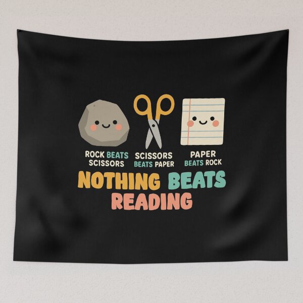 Item preview, Nothing Beats Reading Funny Bookworm Gift for Teacher Student Kid designed and sold by alenaz.