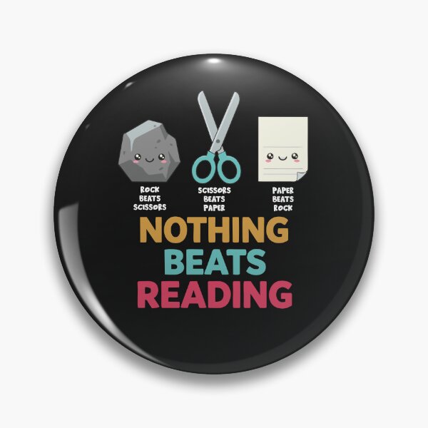 Item preview, Funny Book Lover Quotes  Nothing Beats Reading Rock Scissors Paper designed and sold by alenaz.
