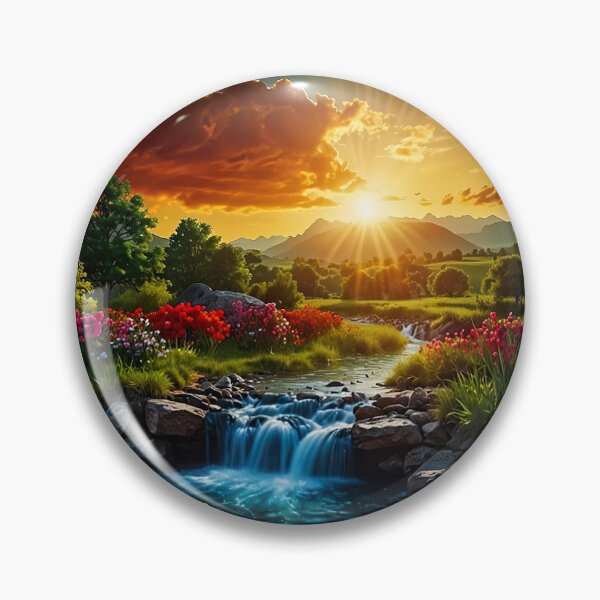 Item preview, The Stream of the Golden Morning designed and sold by PixelParadies.