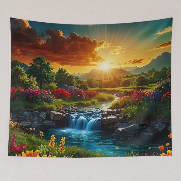 Item preview, The Stream of the Golden Morning designed and sold by PixelParadies.