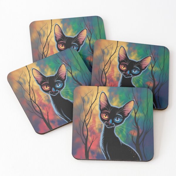 Item preview, Arcane Cat of the Night Forest designed and sold by FusiTink.