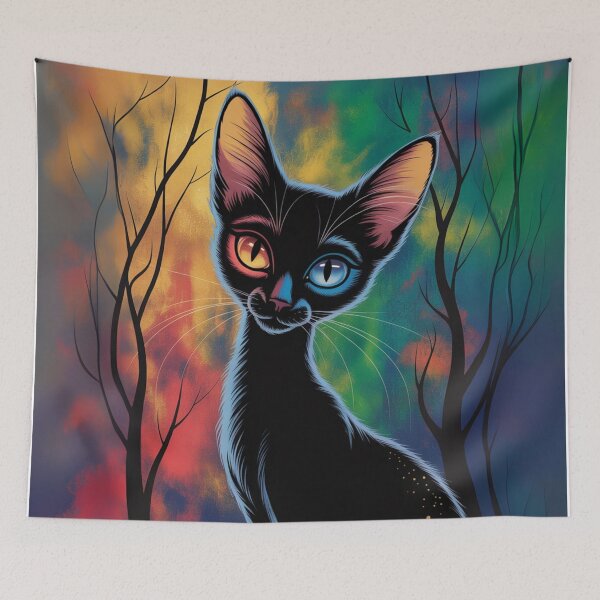 Item preview, Arcane Cat of the Night Forest designed and sold by FusiTink.