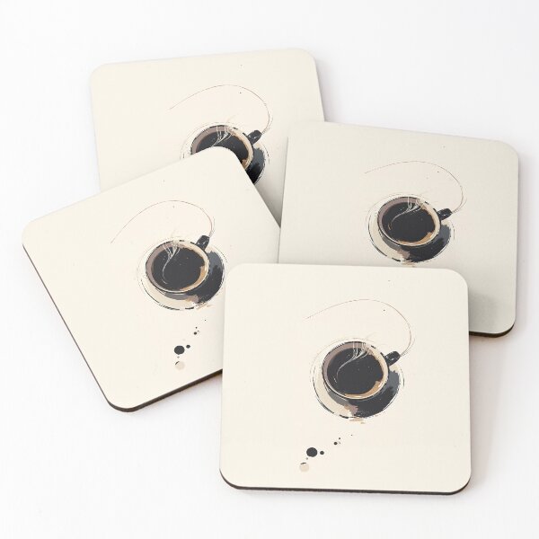 Item preview, Minimalist Japanese Coffee Cup with Steam Swirl designed and sold by Christian Weiss.