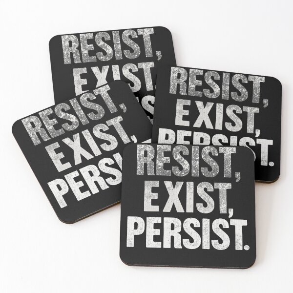 Item preview, Resist Exist Persist – Bold Minimalist Typography designed and sold by SajQ.