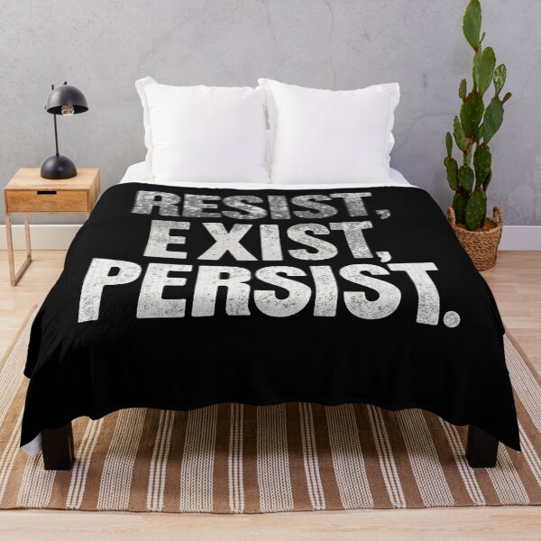 Item preview, Resist Exist Persist – Bold Minimalist Typography designed and sold by SajQ.