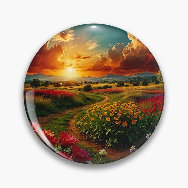 Item preview, The Valley of Golden Flowers designed and sold by PixelParadies.