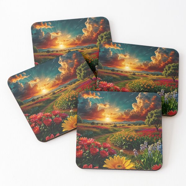 Item preview, The Valley of Golden Flowers designed and sold by PixelParadies.