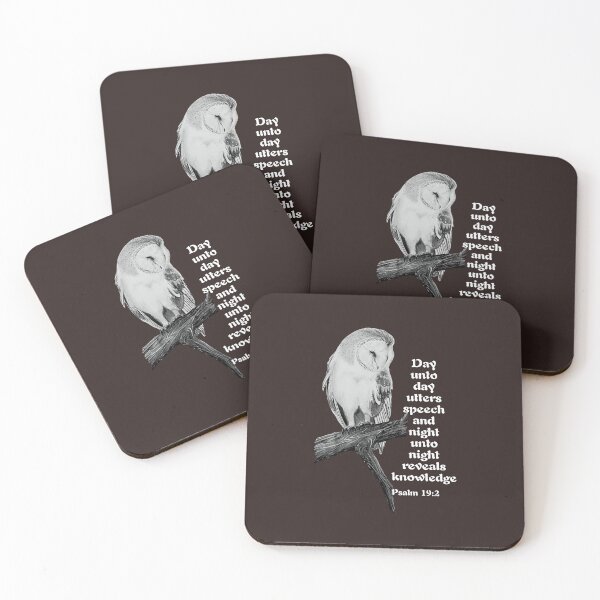 Item preview, Barn owl with Bible verse designed and sold by OnaleeNicklinArt.