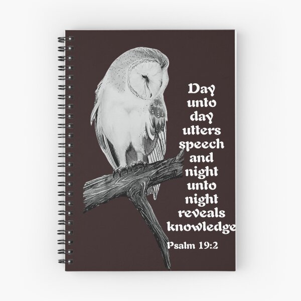 Item preview, Barn owl with Bible verse designed and sold by OnaleeNicklinArt.