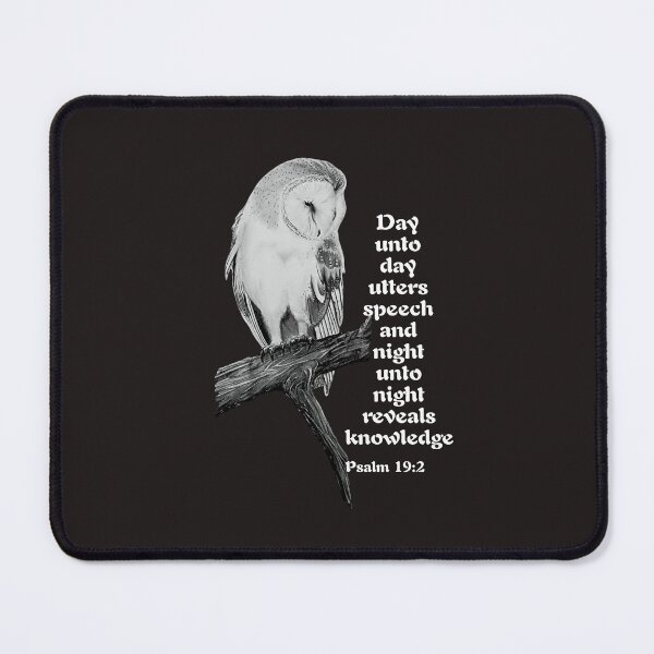 Item preview, Barn owl with Bible verse designed and sold by OnaleeNicklinArt.