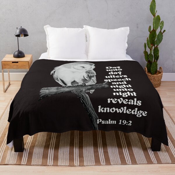Item preview, Barn owl with Bible verse designed and sold by OnaleeNicklinArt.