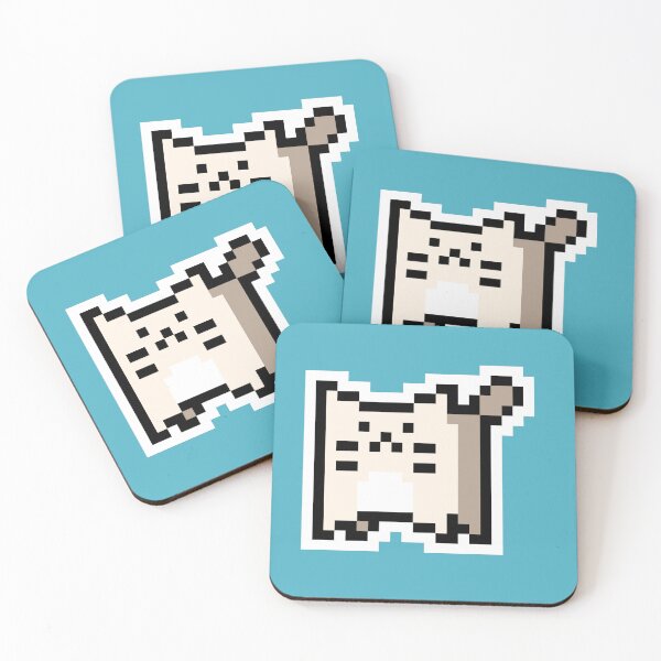 Item preview, White Pixel-Cat designed and sold by Wojciech Sumara.